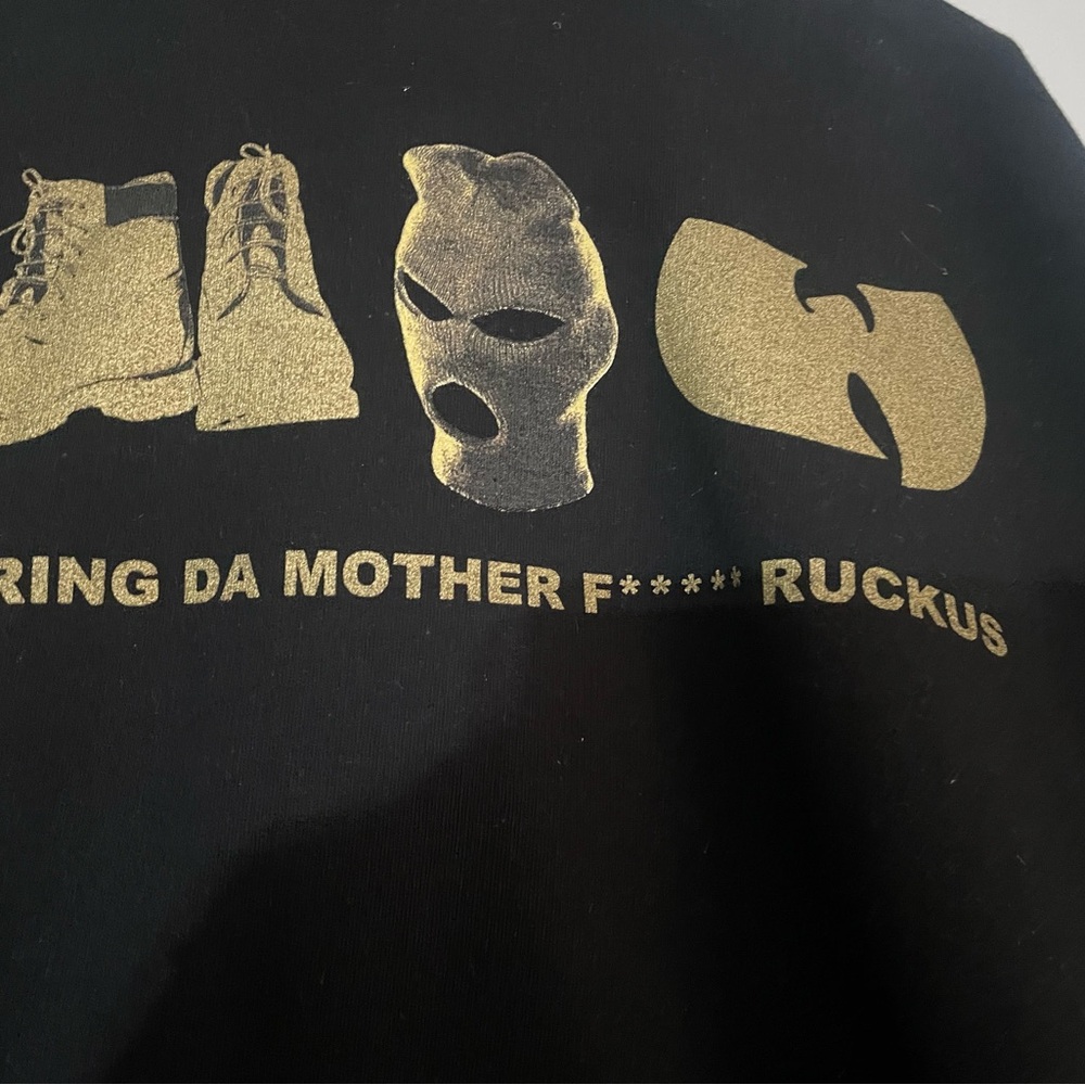 Black and Gold Graphic Sweatshirt